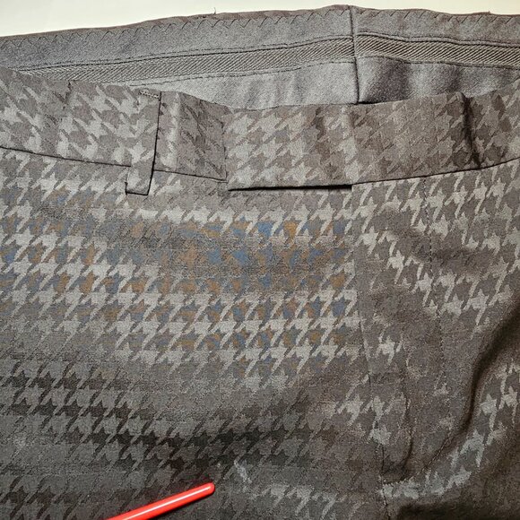 Boohoo Man Black Houndstooth Formal Suit Blazer Pants Jacket 44 Pants 36 x 29 - Picture 13 of 16